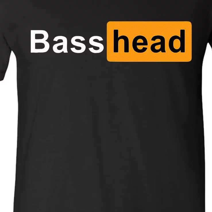 Bass Head Headbanger EDM Rave Festival Costume Dance Music V-Neck T-Shirt