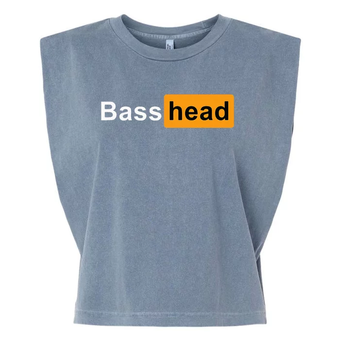 Bass Head Headbanger EDM Rave Festival Costume Dance Music Garment-Dyed Women's Muscle Tee