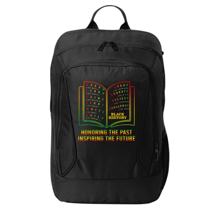 Black History Honoring Past Inspiring The Future Book Bhm City Backpack