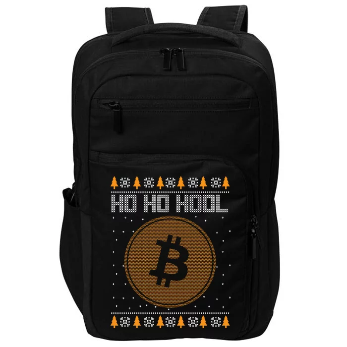 Bitcoin Ho Ho Hodl Crypto Ugly Christmas Impact Tech Backpack