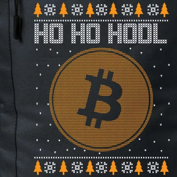 Bitcoin Ho Ho Hodl Crypto Ugly Christmas Daily Commute Backpack