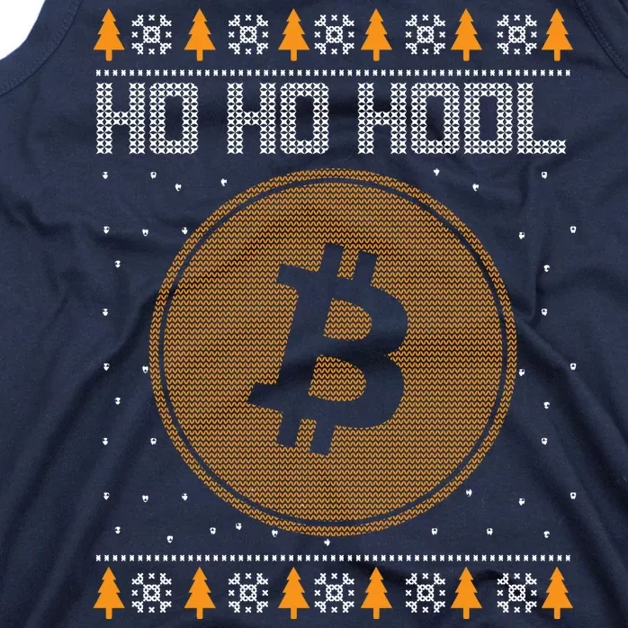 Bitcoin Ho Ho Hodl Crypto Ugly Christmas Tank Top