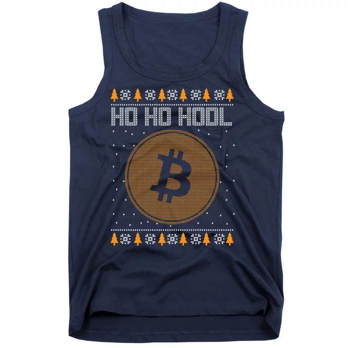 Bitcoin Ho Ho Hodl Crypto Ugly Christmas Tank Top