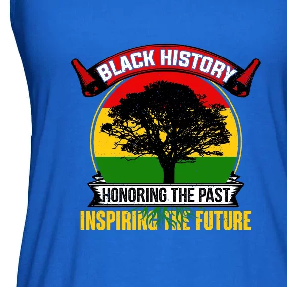 Black History Honoring The Past Inspiring The Future Gift Ladies Essential Flowy Tank