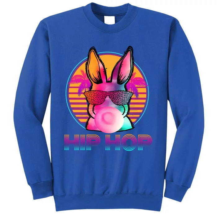 Bunny Hip Hop With Bubblegum Sunglasses Rabbit Easter Sunday Gift Sweatshirt