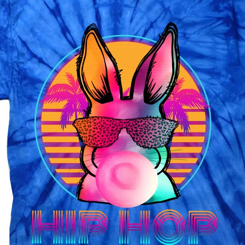 Bunny Hip Hop With Bubblegum Sunglasses Rabbit Easter Sunday Gift Tie-Dye T-Shirt