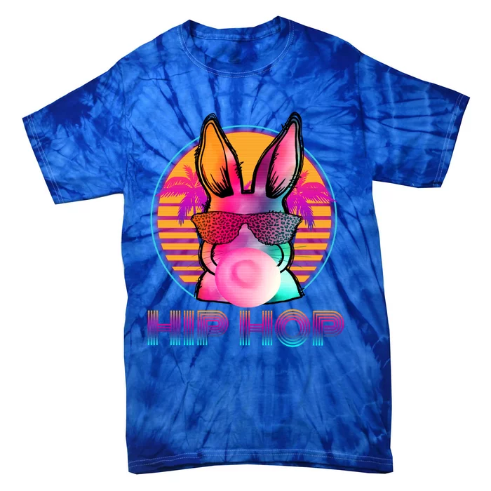 Bunny Hip Hop With Bubblegum Sunglasses Rabbit Easter Sunday Gift Tie-Dye T-Shirt