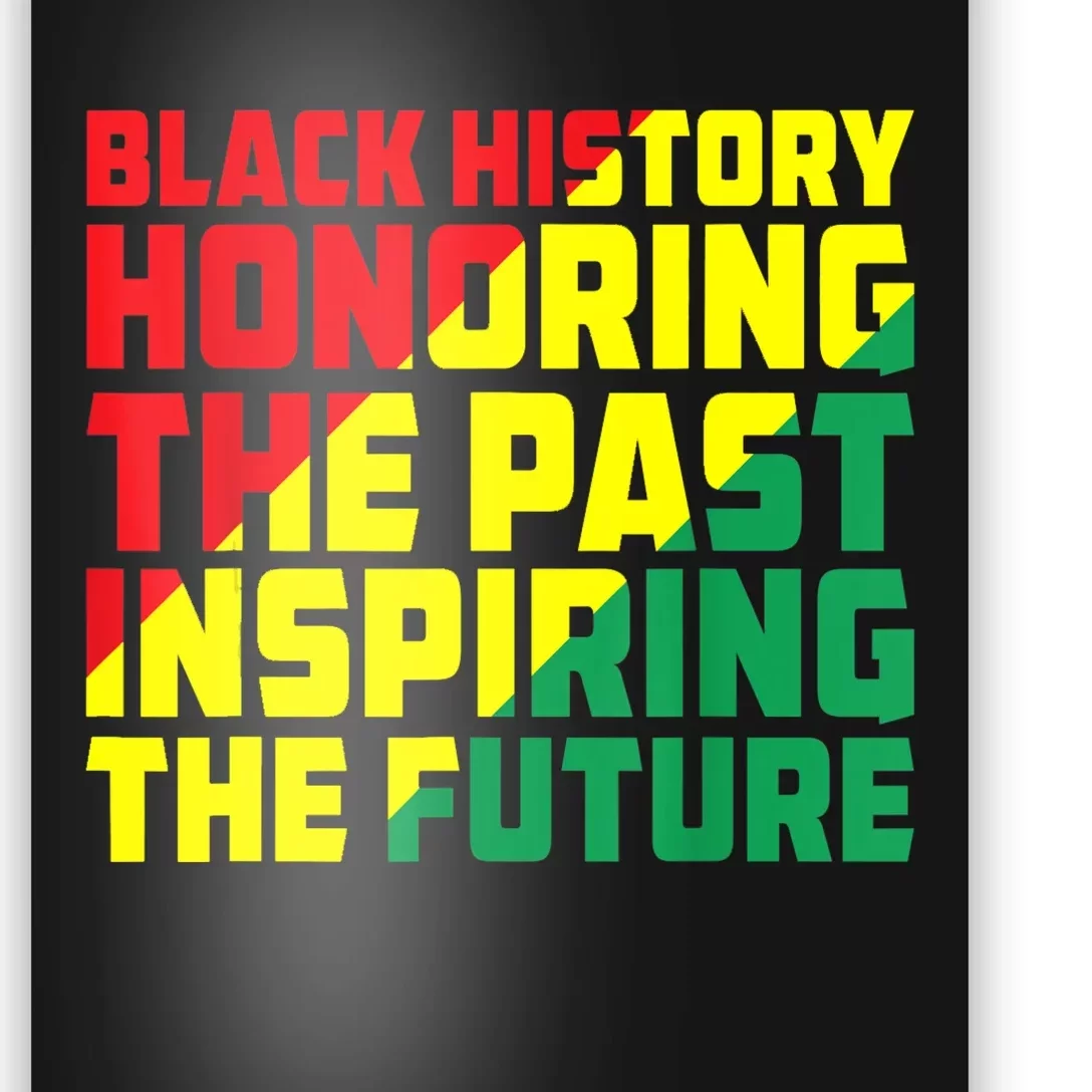 Black History Honoring The Past Inspiring The Future Poster