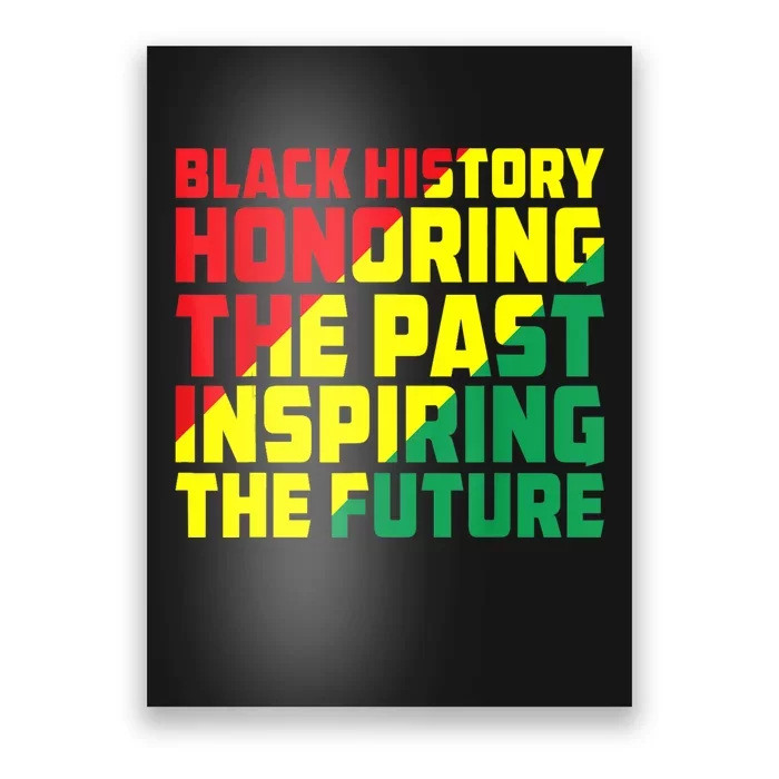 Black History Honoring The Past Inspiring The Future Poster