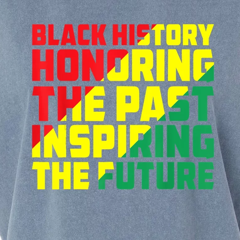 Black History Honoring The Past Inspiring The Future Garment-Dyed Women's Muscle Tee