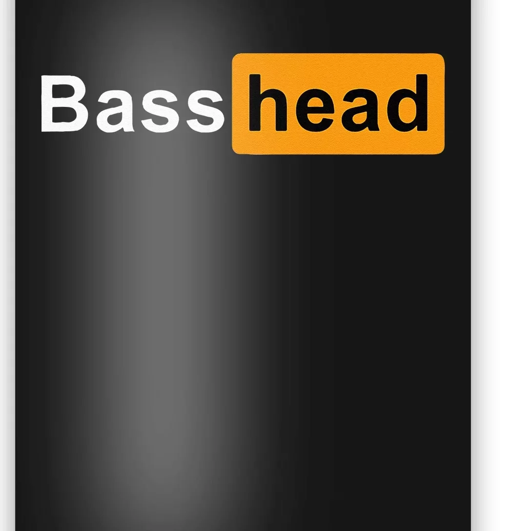 Bass Head Headbanger EDM Rave Festival Costume Dance Music Poster