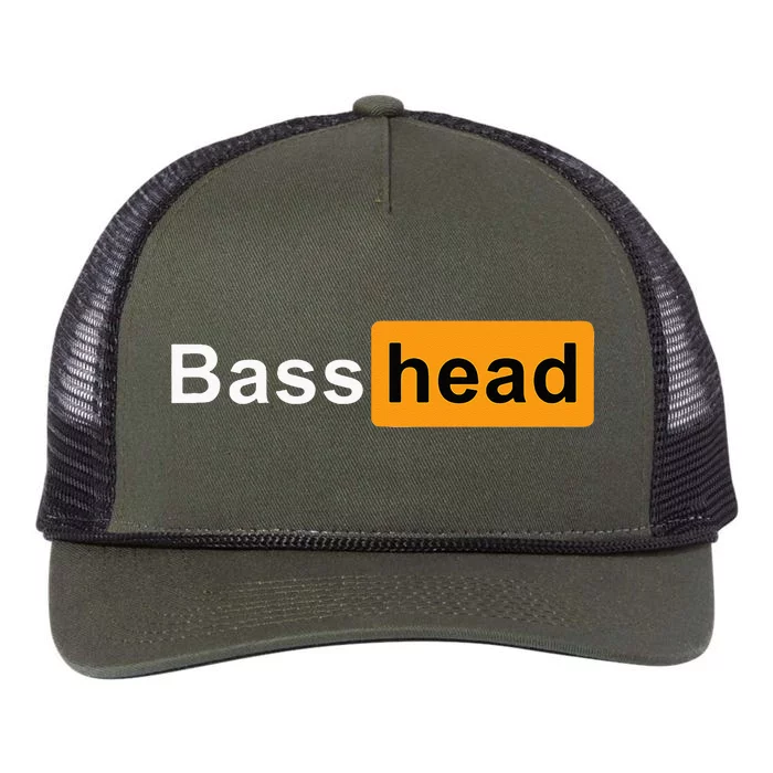 Bass Head Headbanger EDM Rave Festival Costume Dance Music Retro Rope Trucker Hat Cap