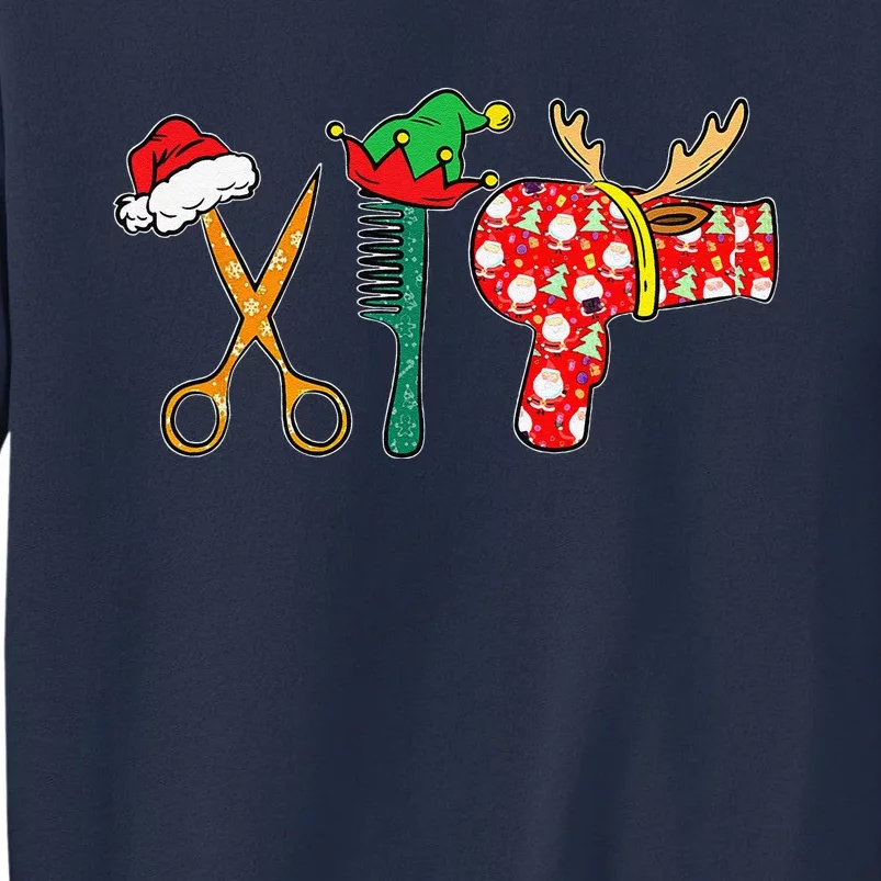 Barber Hair Hustler Christmas Pajama Cool Xmas Hair Stylist Sweatshirt