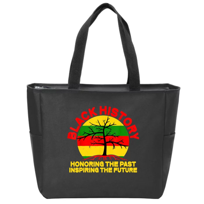 Black History Honoring The Past Inspiring The Future Zip Tote Bag