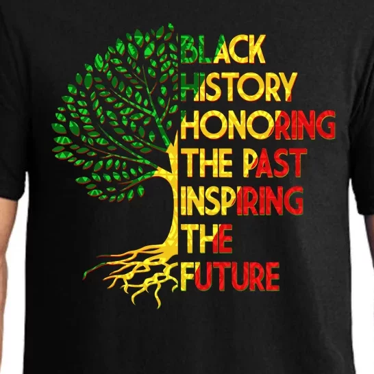 Black History Honoring The Past Inspiring The Future Tree Pajama Set