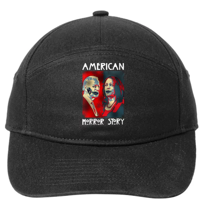 Biden Harris Horror American Zombie Story Halloween 7-Panel Snapback Hat