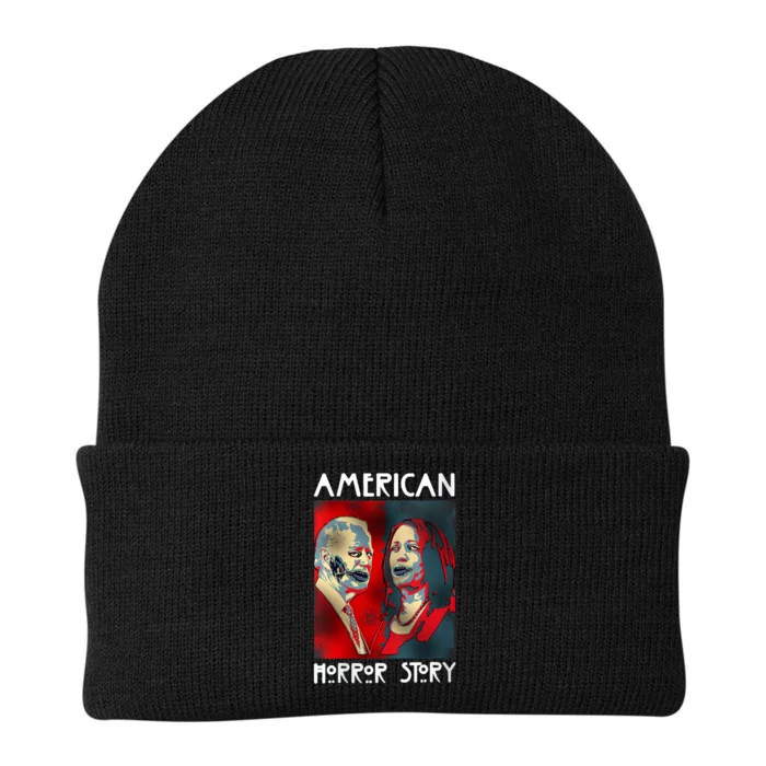 Biden Harris Horror American Zombie Story Halloween Knit Cap Winter Beanie