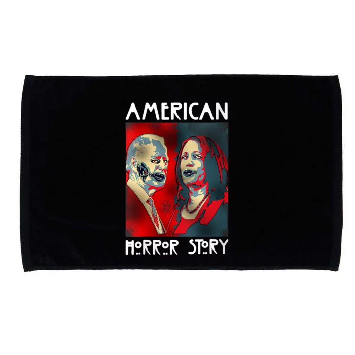 Biden Harris Horror American Zombie Story Halloween Microfiber Hand Towel