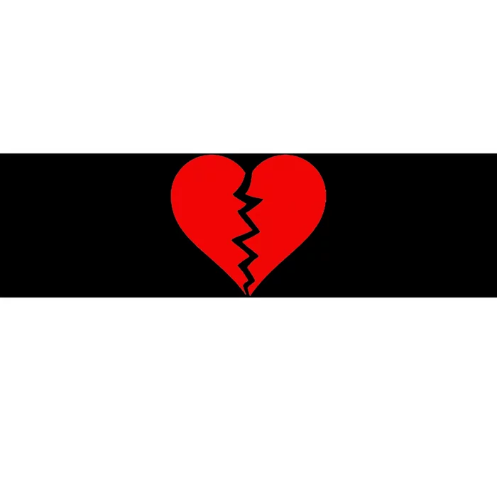 Broken Heart Heartbreak Heartbroken Break Bumper Sticker