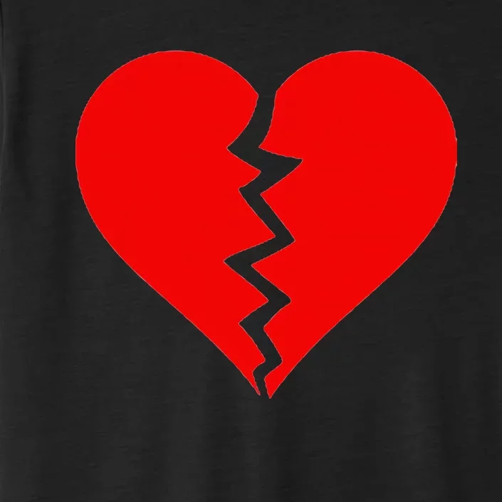 Broken Heart Heartbreak Heartbroken Break ChromaSoft Performance T-Shirt