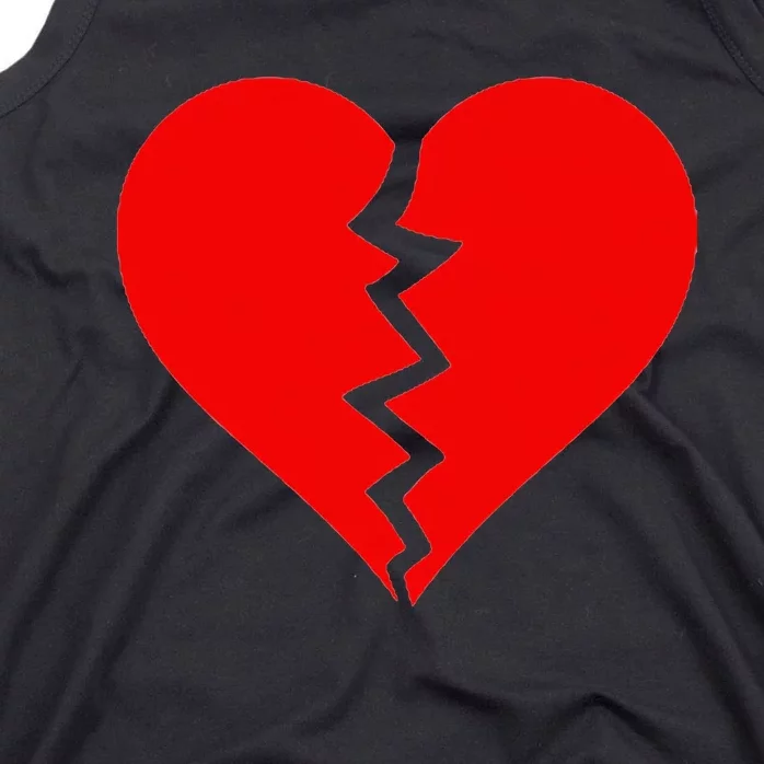 Broken Heart Heartbreak Heartbroken Break Tank Top