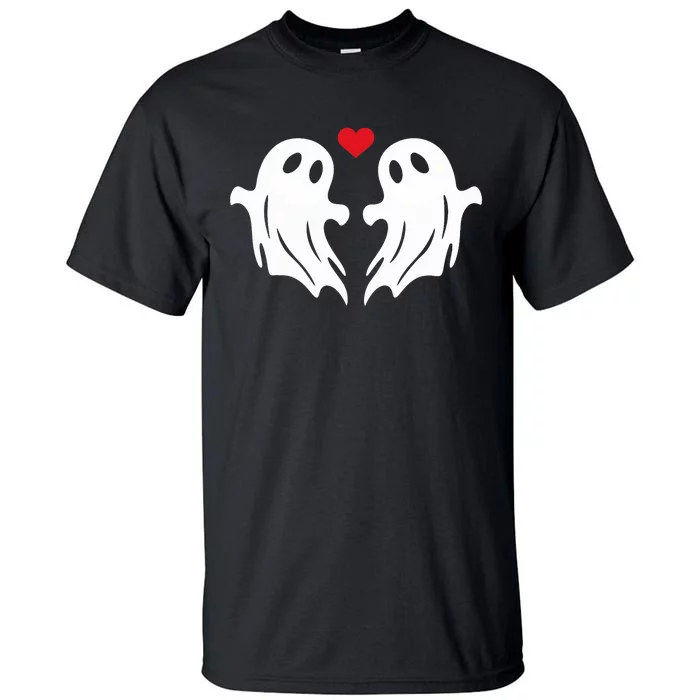 Boo Heart Halloween Couple Costume Girlfriend Boyfriend Tall T-Shirt