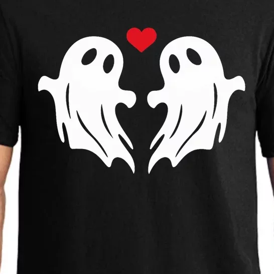 Boo Heart Halloween Couple Costume Girlfriend Boyfriend Pajama Set