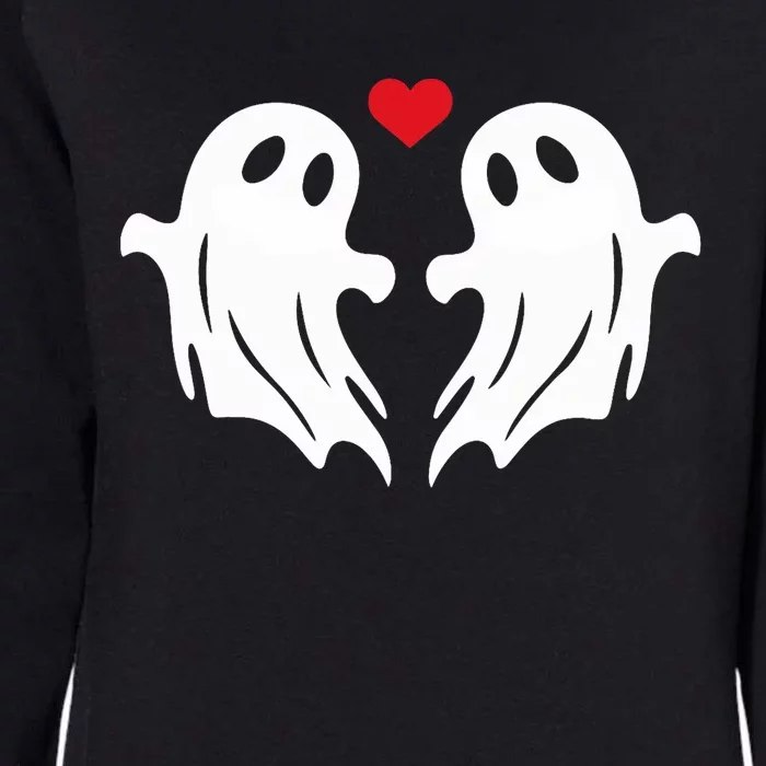 Boo Heart Halloween Couple Costume Girlfriend Boyfriend Womens California Wash Sweatshirt