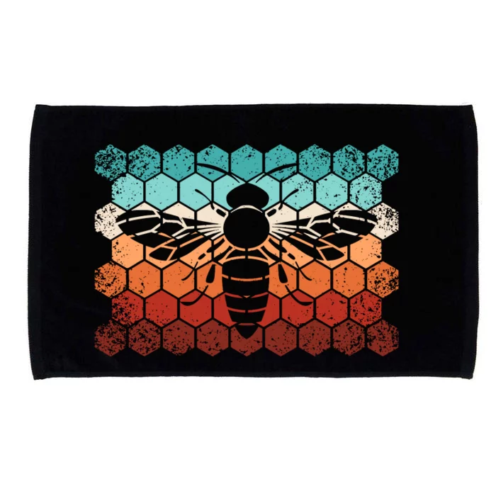 Beekeeping Honey Honeycomb Beekeeper Retro Bee Microfiber Hand Towel