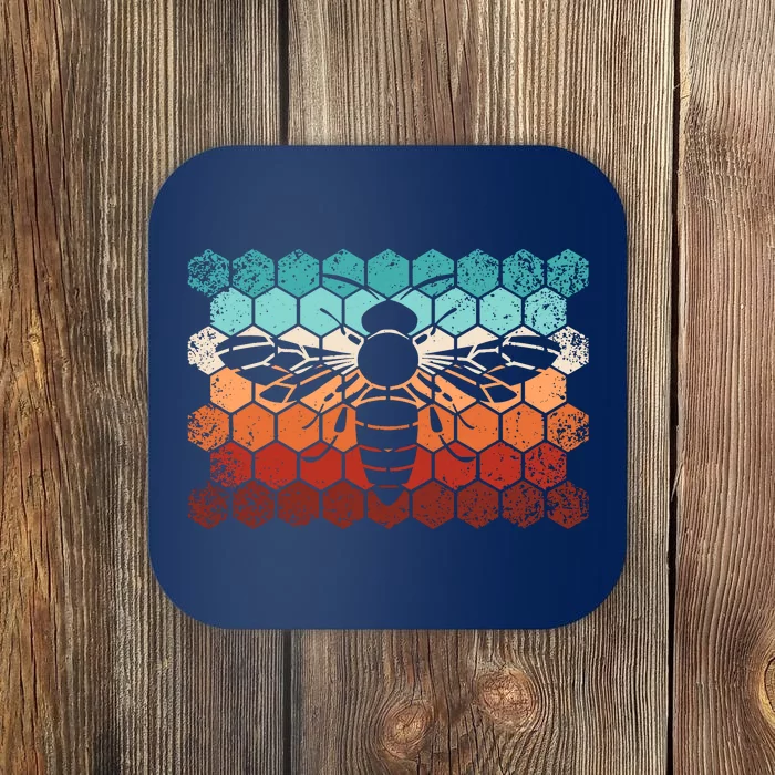 Beekeeping Honey Honeycomb Beekeeper Retro Bee Coaster