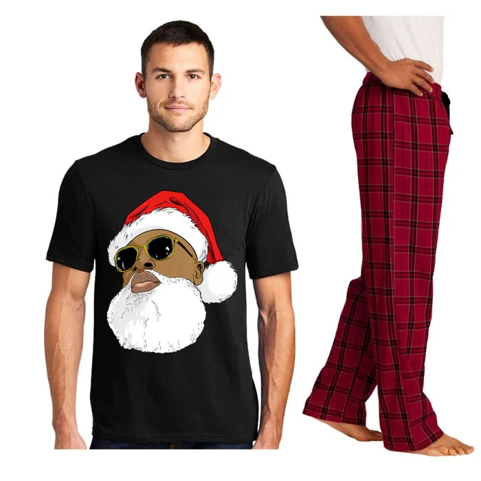 Black Hip Hop Santa Claus African American Santa Christmas Pajama Set