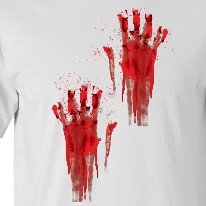 Bloody Hand Halloween Tall T-Shirt