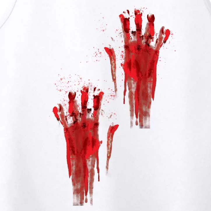 Bloody Hand Halloween Performance Tank