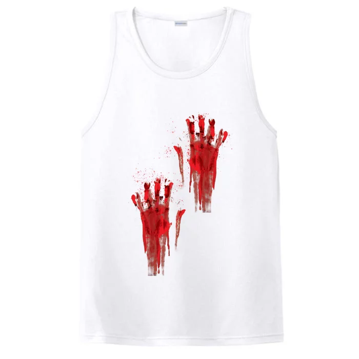 Bloody Hand Halloween Performance Tank