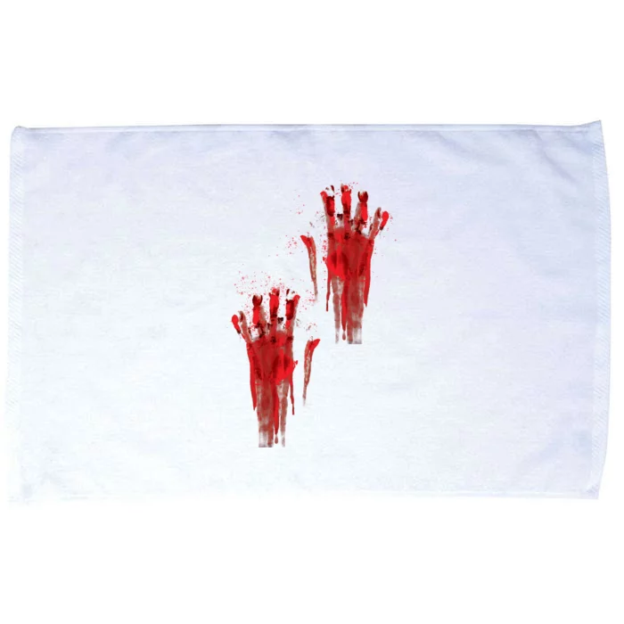 Bloody Hand Halloween Microfiber Hand Towel