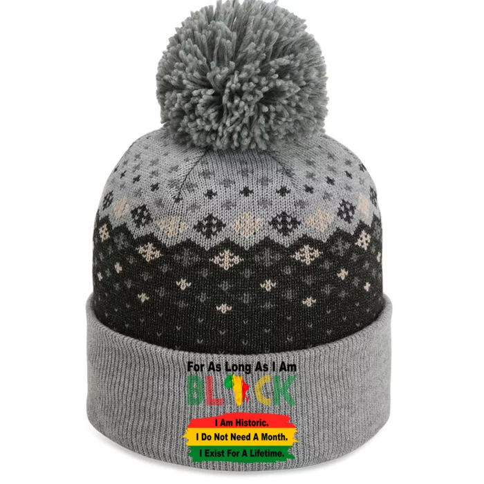 Black History Historic Month The Baniff Cuffed Pom Beanie