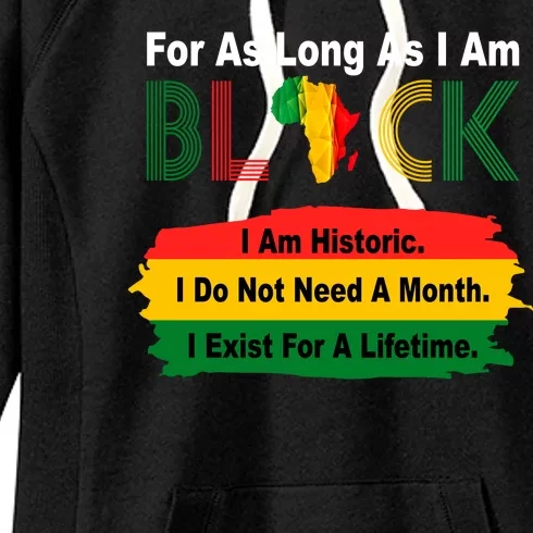 Black History Historic Month Women's Fleece Hoodie