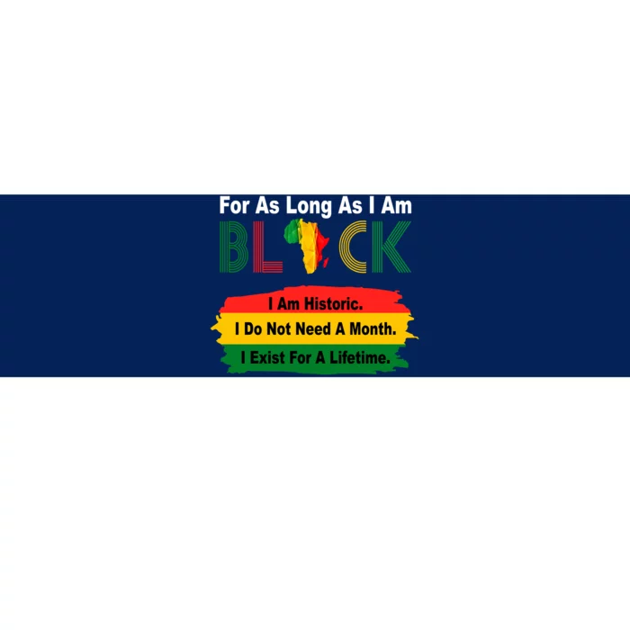 Black History Historic Month Bumper Sticker