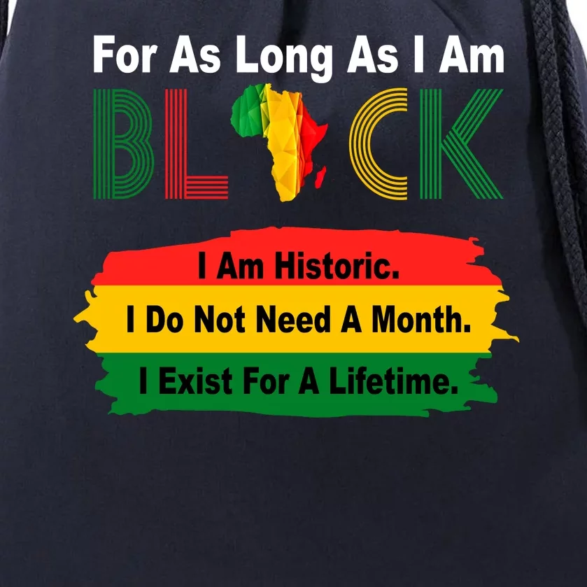 Black History Historic Month Drawstring Bag