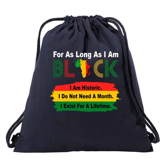 Black History Historic Month Drawstring Bag