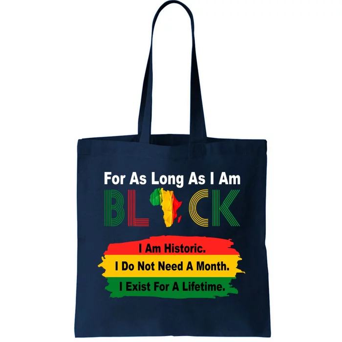 Black History Historic Month Tote Bag