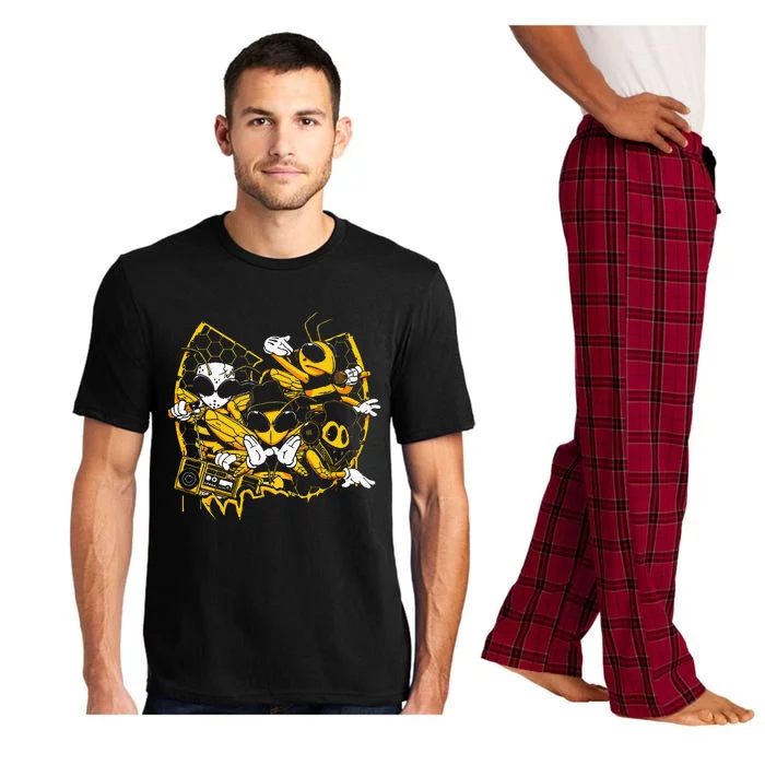 Bees Hip Hop Old School Rap Lover Funny Gift Pajama Set