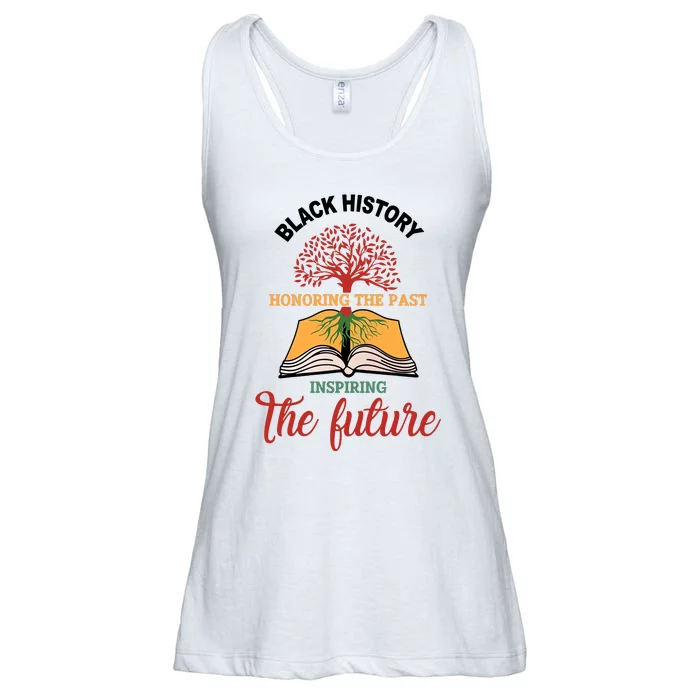 Black History Honoring The Past Inspiring The Future Black Proud Ladies Essential Flowy Tank