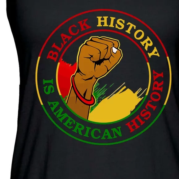 Black History Is American History Fist Ladies Essential Flowy Tank