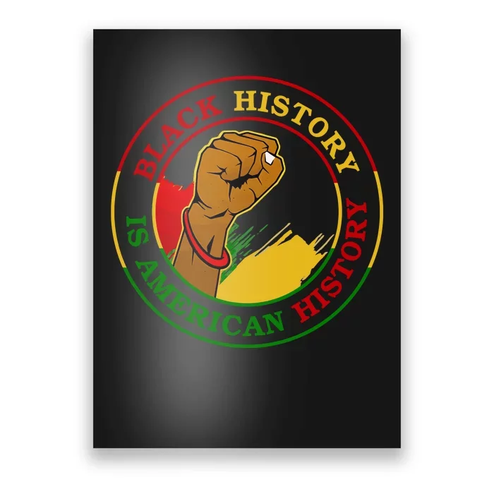 Black History Is American History Fist Poster