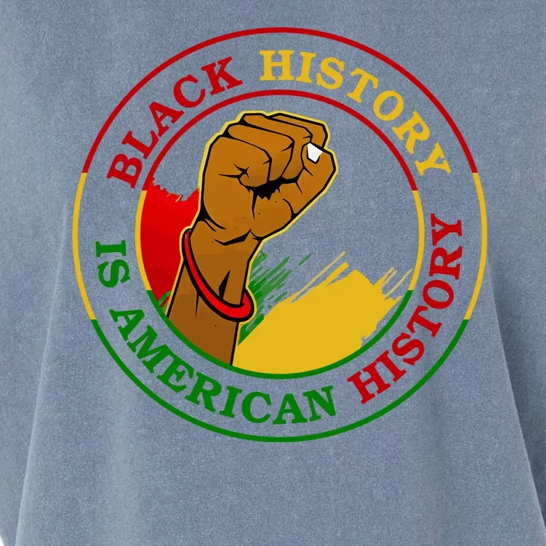 Black History Is American History Fist Garment-Dyed Women's Muscle Tee