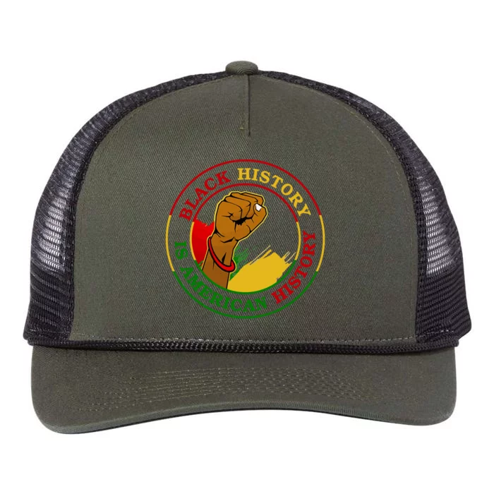 Black History Is American History Fist Retro Rope Trucker Hat Cap