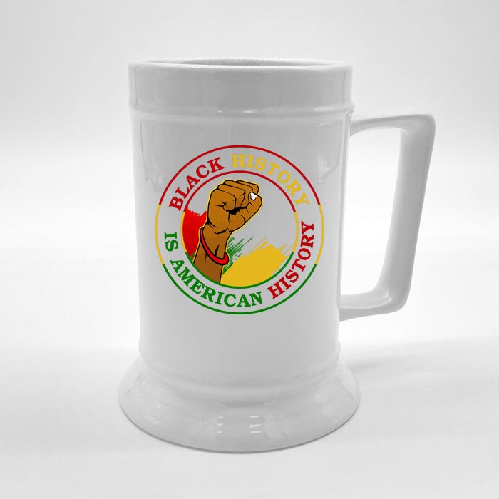 Black History Is American History Fist Front & Back Beer Stein