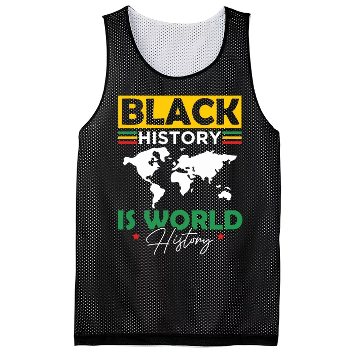 Black History Is World History Mesh Reversible Basketball Jersey Tank