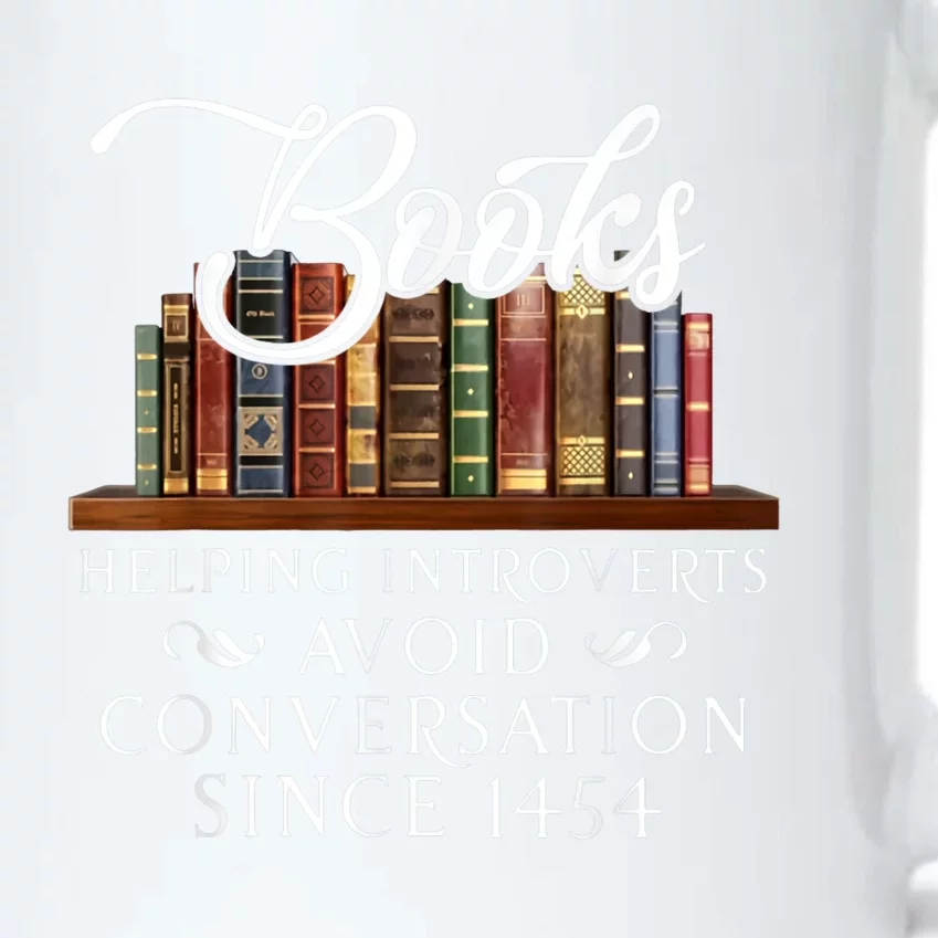 Books Helping Introverts Avoid Conversation Since 1454 Black Color Changing Mug